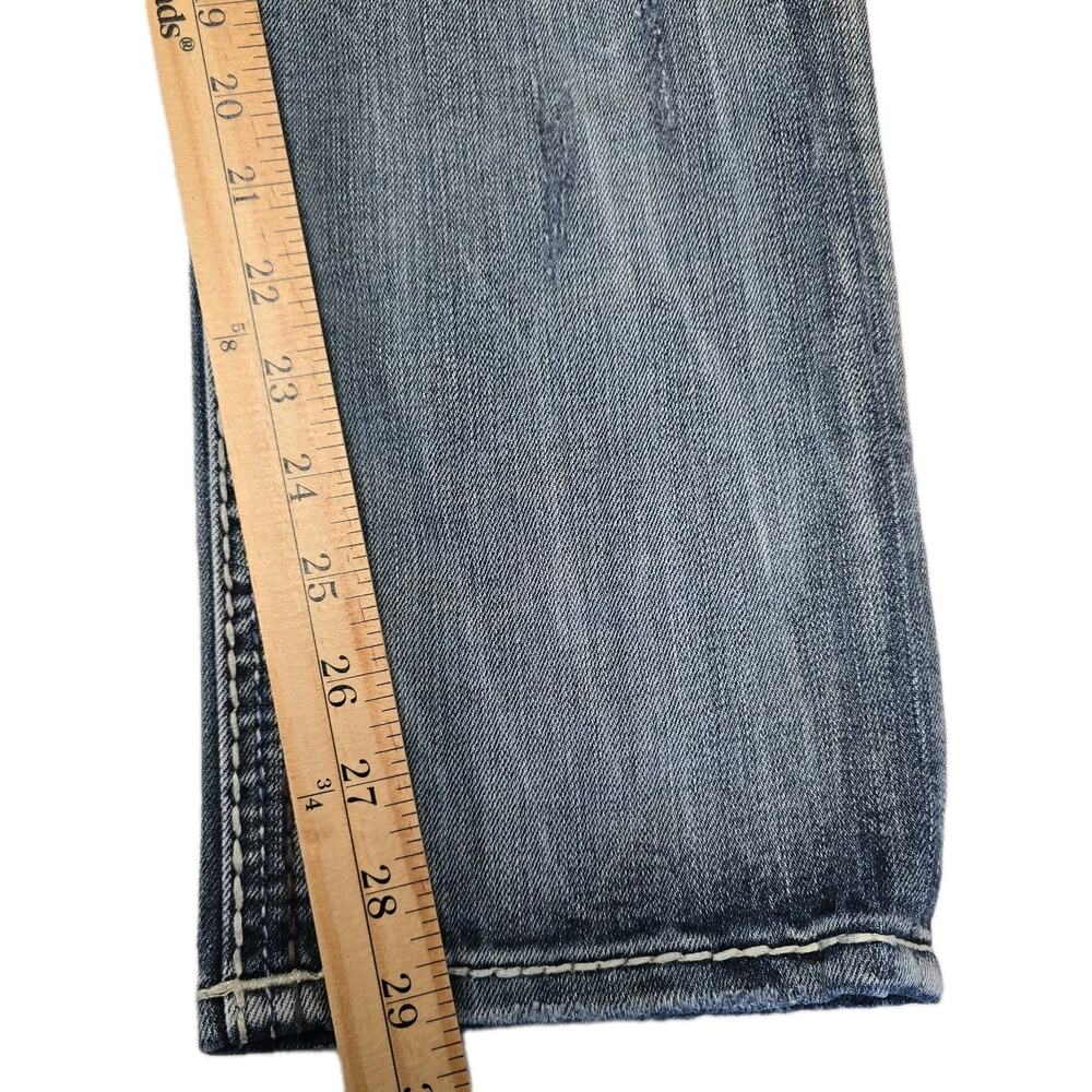 Rock Revival TYME Mens Jeans Straight Leg Size 29 Distressed Thick Stitch MMA - Picture 11 of 12